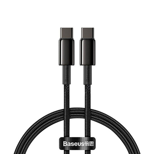 Baseus Tungsten Gold 1M Fast Charging Data Cable Type-C to Type-C 100W