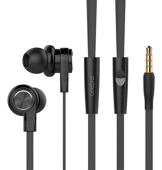 Celebrat D9 Wired Headphones 3.5mm In-ear Sport Earbuds with Microphone