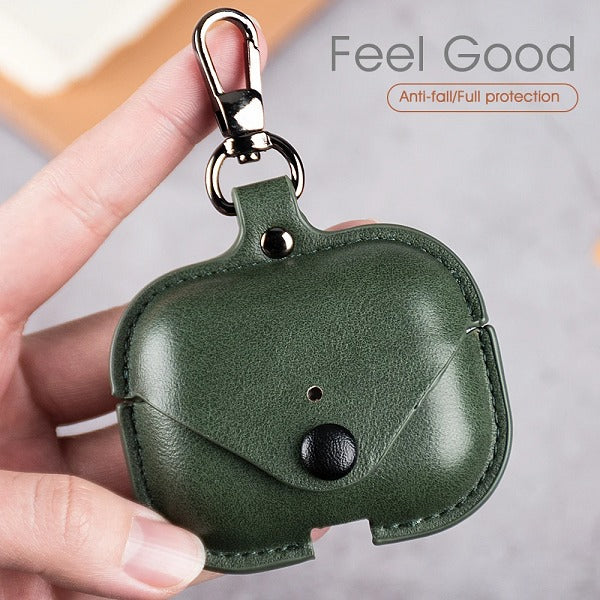 Leather Airpods Pro 2 Case Earbuds Cover