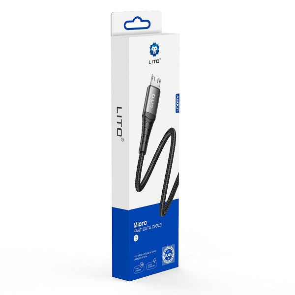 Lito LD08V Braided Wire Type C to Micro Fast Charging Cable