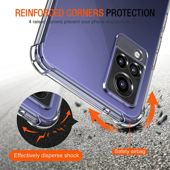 Transparent Anti Burst Phone Case for Vivo V21E 4G / Y73