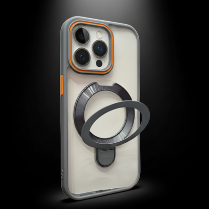 Phone case with a ring holder on a white background