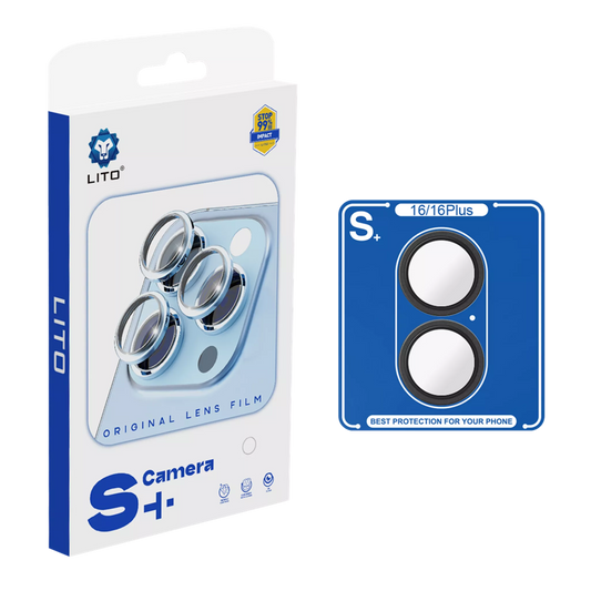 Lito Camera Ring S+ Metallic Camera Ring Lens Protector - iPhone 16 & iPhone 16 Plus
