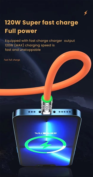 3 In 1 Universal 120W Fast Charging Cable