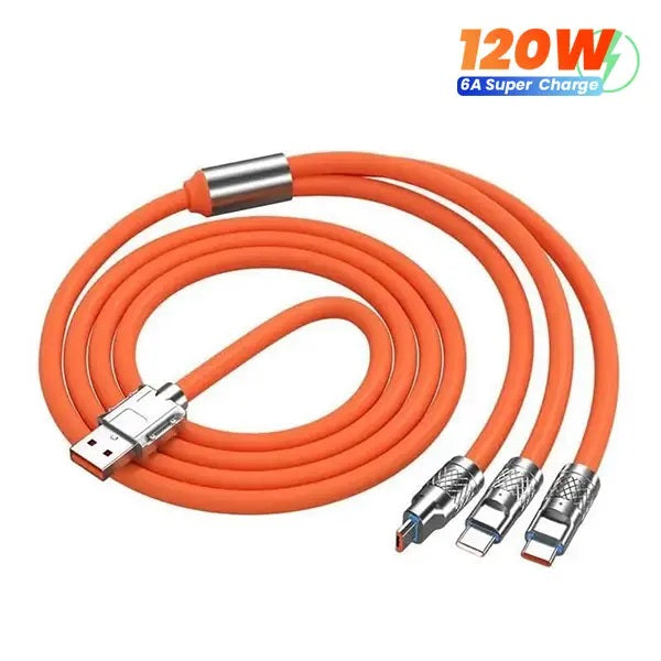 3 In 1 Universal 120W Fast Charging Cable