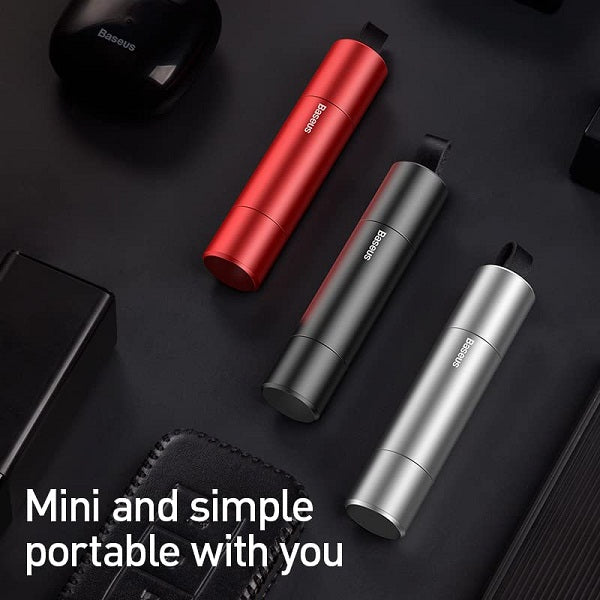 BASEUS Sharp Tool Safety Hammer with Broken Window + Cut Seat Belt Function