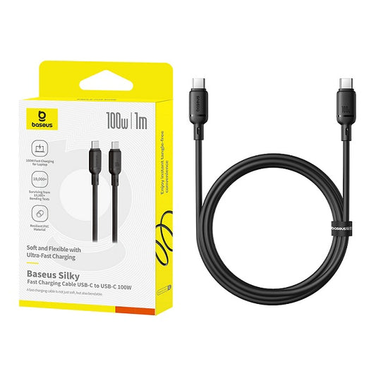Baseus 100W Silky Series Type-C to Type-C Fast Charging Cable - 1 Meter