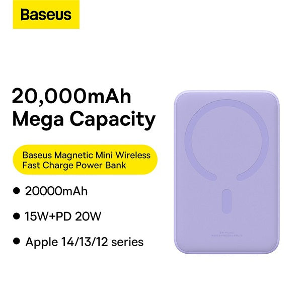 Baseus 20000mAh 20W Magnetic Mini Wireless Fast Charge Power Bank