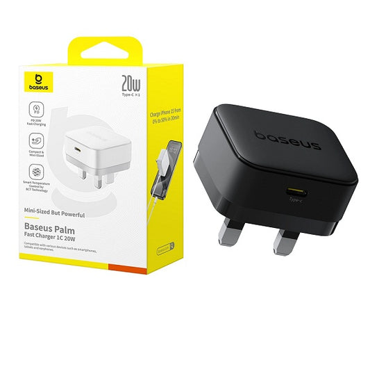 Baseus 20W Palm Fast Charger Type C UK Pin