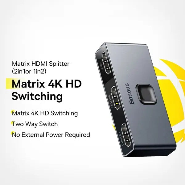 Baseus 2 in 1 Matrix HDMI Switcher