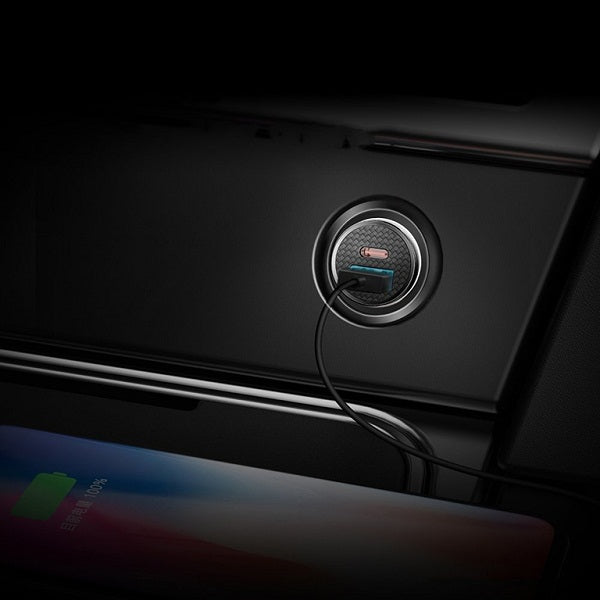 Baseus Circular Plastic A+C 30W PPS Car Charger – (6M)