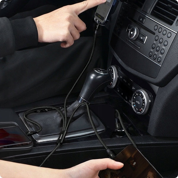 Baseus Rapid Series 3-in-1 Fast Charging Data Cable Type-C to C+L+C PD 20W -1.5 Meter