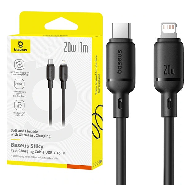 Baseus Silky Series 20W Type-C to Lightning Fast Charging Cable - 1 Meter