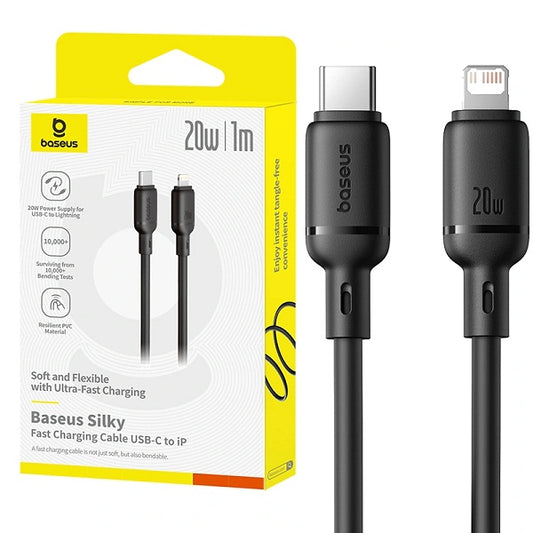 Baseus Silky Series 20W Type-C to Lightning Fast Charging Cable - 1 Meter