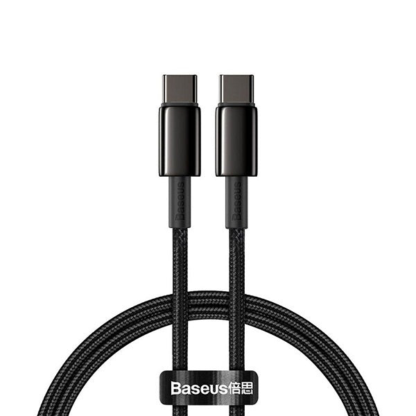 Baseus Tungsten Gold 1M Fast Charging Data Cable Type-C to Type-C 100W