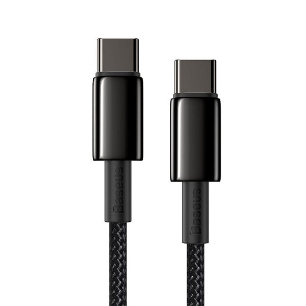 Baseus Tungsten Gold 1M Fast Charging Data Cable Type-C to Type-C 100W