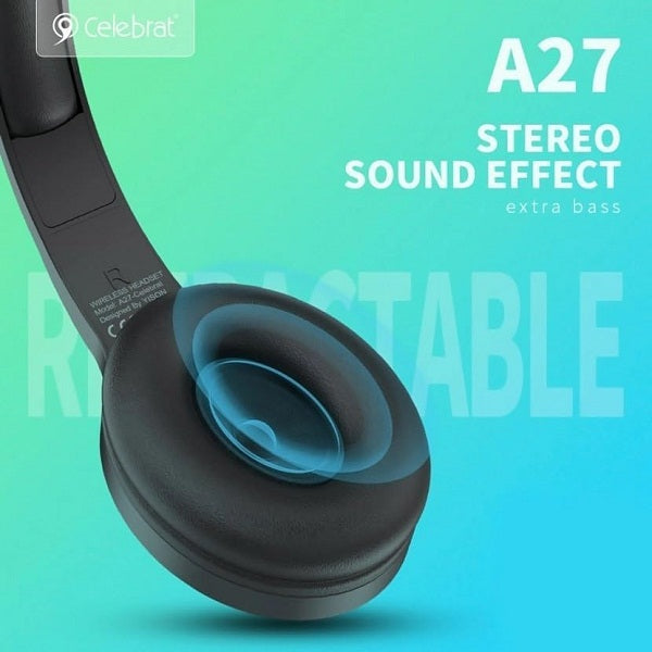 Celebrat A27 Bluetooth Stereo Headphone