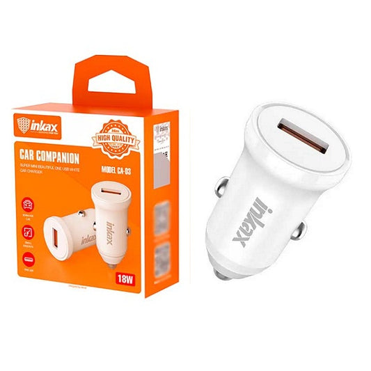 INKAX CA-03 USB 18W 3.6A QC3.0 Fast Charging Car Charger