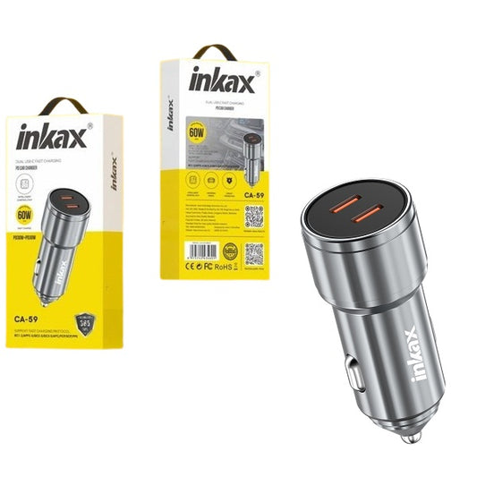 INKAX CA-59 60W Fast Charging Car Charger