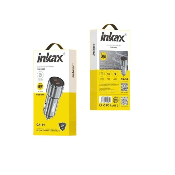 INKAX CA-59 60W Fast Charging Car Charger