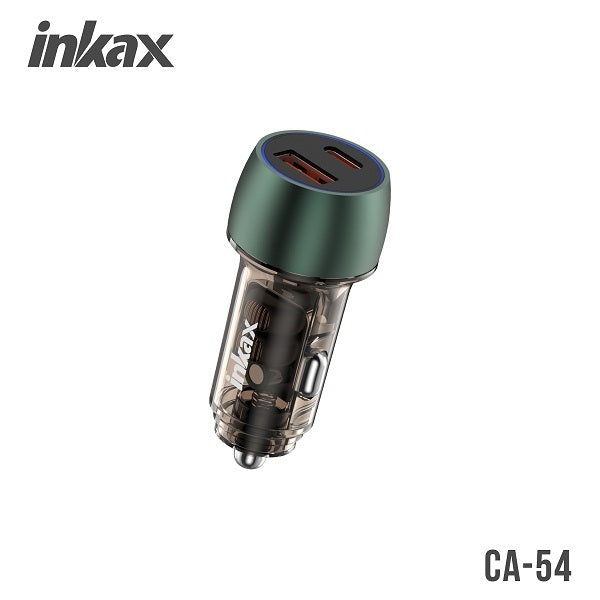Inkax CA-54 A+C 48W Daul USB Fast Charging Car Charger