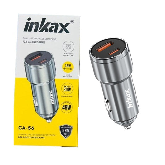 Inkax CA-56 PD&QC3.0 48W A+C Fast Charging Car Charger