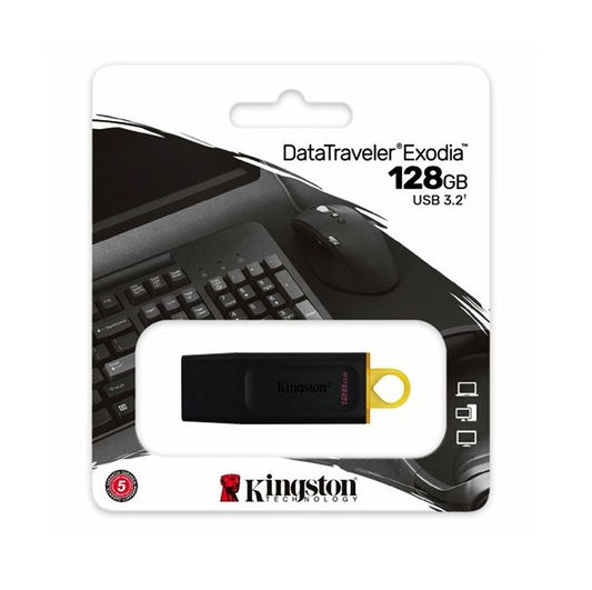 Kingston DataTraveler Exodia 128GB USB 3.2 Flash Drive Pen Drive