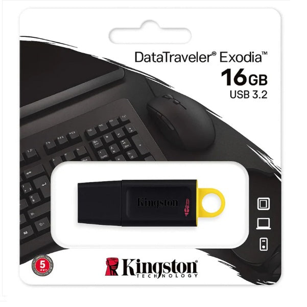 Kingston DataTraveler Exodia 16GB USB 3.2 Flash Drive Pen Drive