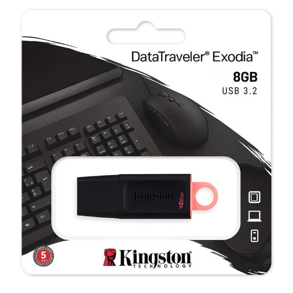 Kingston DataTraveler Exodia 8GB USB 3.2 Flash Drive Pen Drive