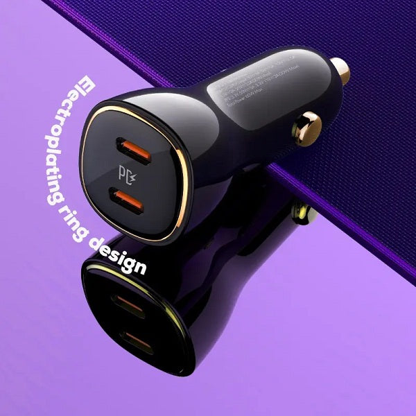 LDNIO C104 60W Dual Super Fast Car Charger