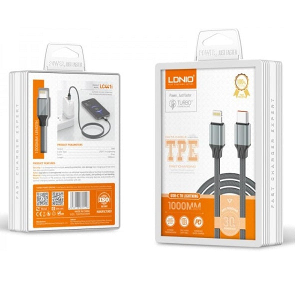LDNIO LC441i 30W C to Lightning Cable - 1M
