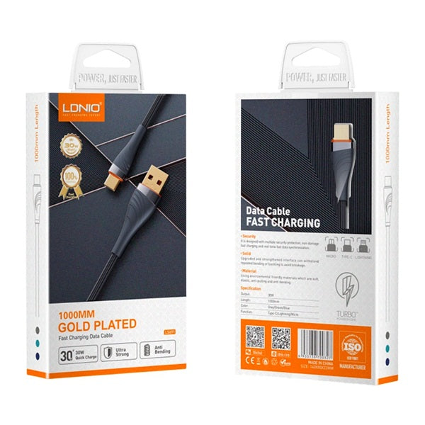 LDNIO LS691 30W USB to iPhone Lightning Fast Charging Data Cable