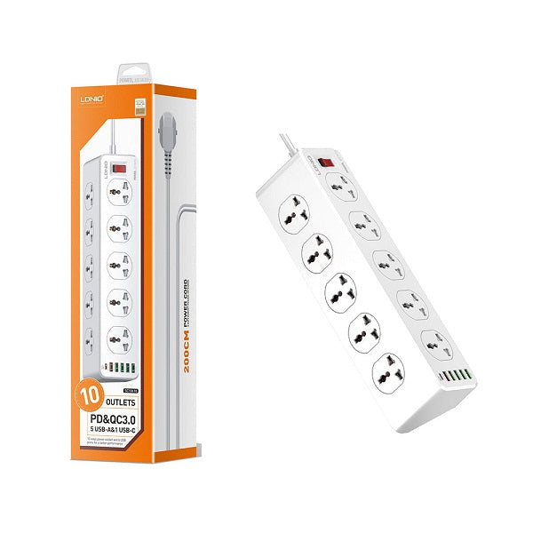 LDNIO SC10610 10Ports Universal Socket