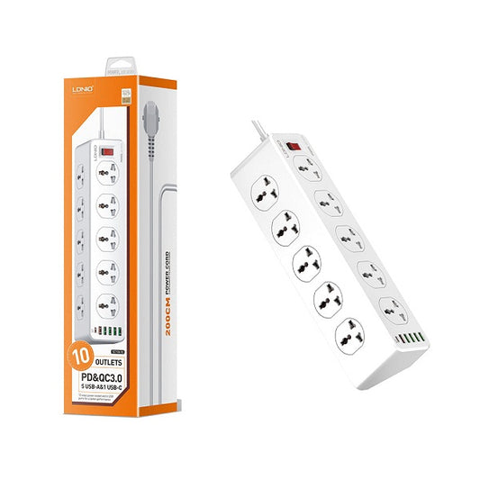 LDNIO SC10610 10Ports Universal Socket