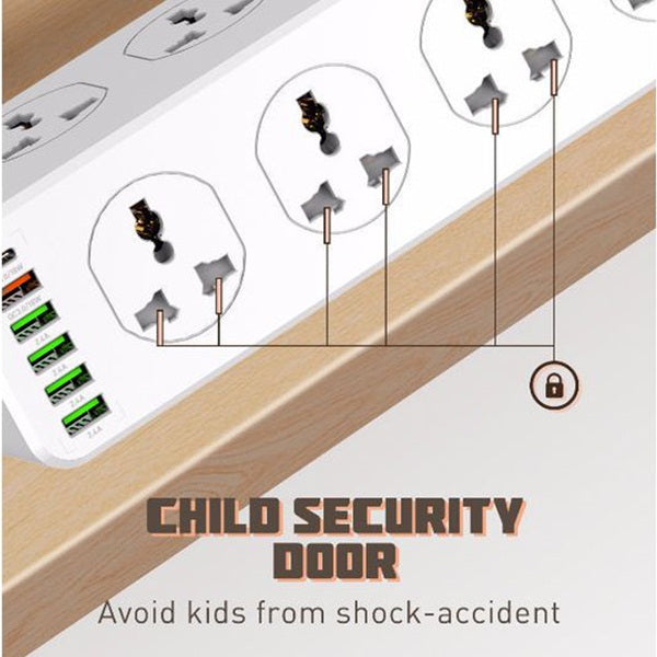 LDNIO SC10610 10Ports Universal Socket