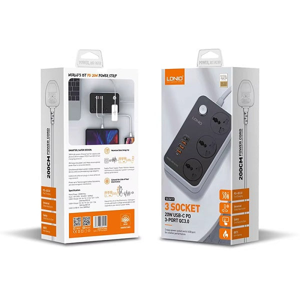 Ldnio SC3412 Power Extension 2500W 20W