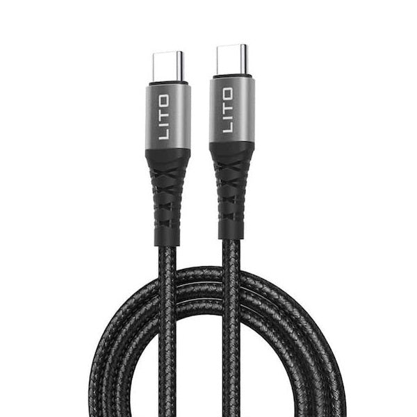 Lito LD08CC Braided Wire Type C to Type C Fast Charging Cable
