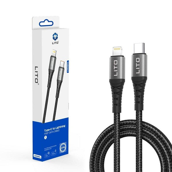 Lito LD08CL Braided Wire Type C to Lightning Fast Charging Cable