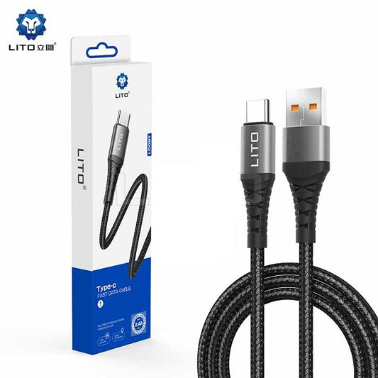 Lito LD08T Braided Wire USB to Type C Fast Charging Cable