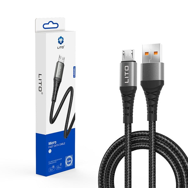 Lito LD08V Braided Wire Type C to Micro Fast Charging Cable
