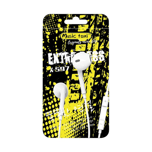 Music Taxi X597 Mobile Earphones Headphone Earplug