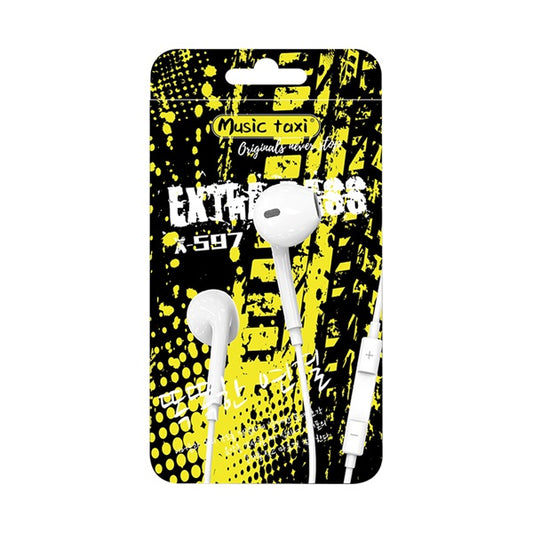 Music Taxi X597 Mobile Earphones Headphone Earplug
