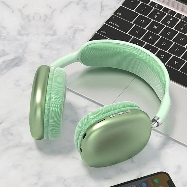 P9 Pro Max Wireless Headphone Bluetooth 5.0 Stereo Sound with Mic Foldable Over-Ear Headset for Music Gaming and Calls