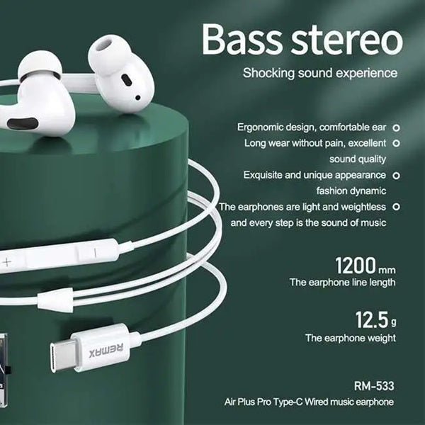 Remax RM-533 Wired Earphones