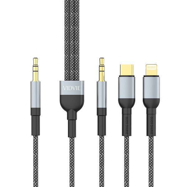 Vidvie 2 IN 1 Braided Wire Aux Cable AL1113