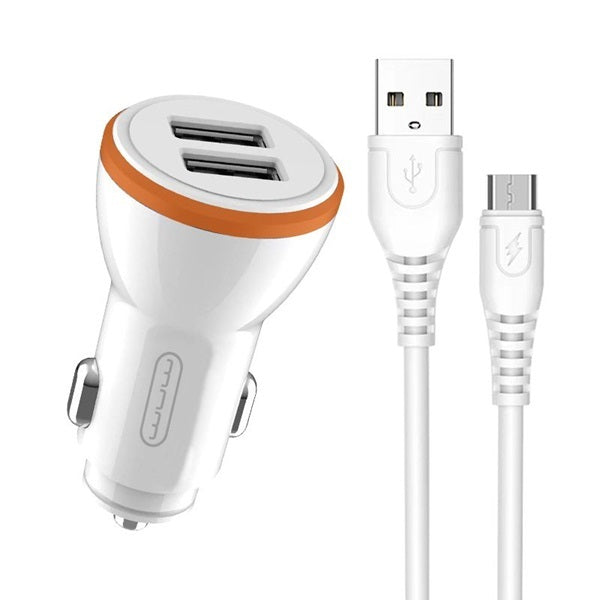 WUW T71 2.4A 2 USB Car Charger Set (Micro)