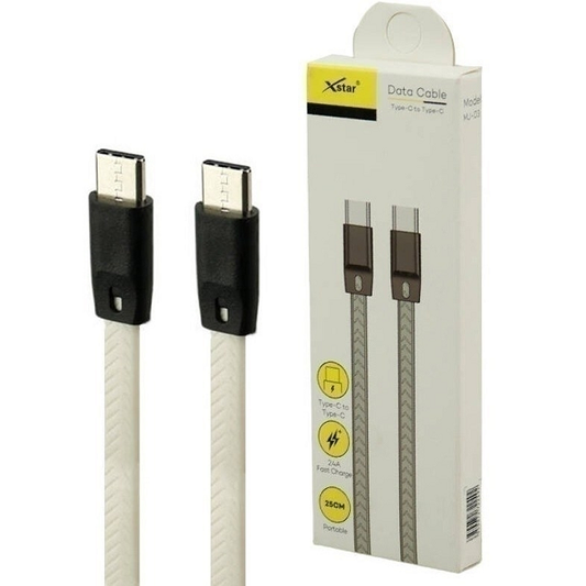Xstar  MJ-03 Fast Charging Data Cable 25cm - Type C to Type C