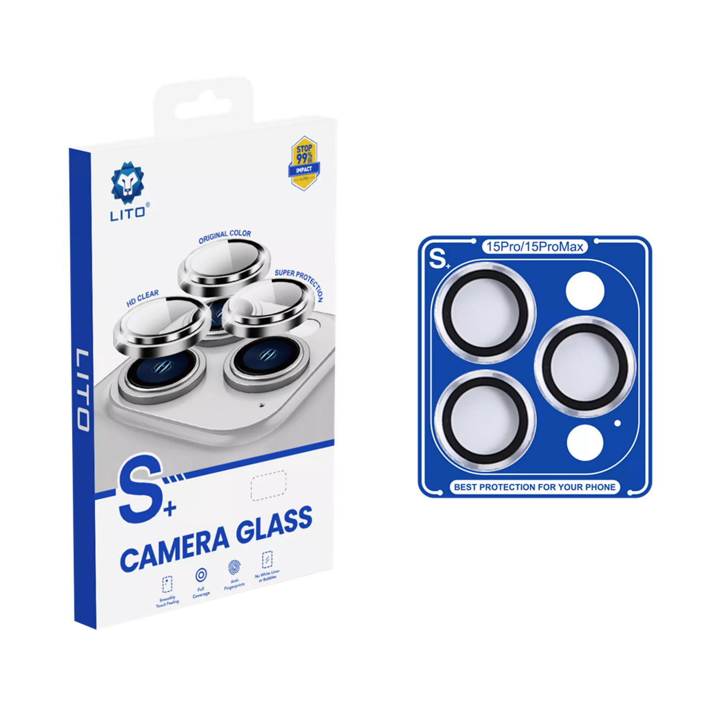 Lito Camera Ring S+ Metallic Camera Ring Lens Protector - iPhone 15 Pro