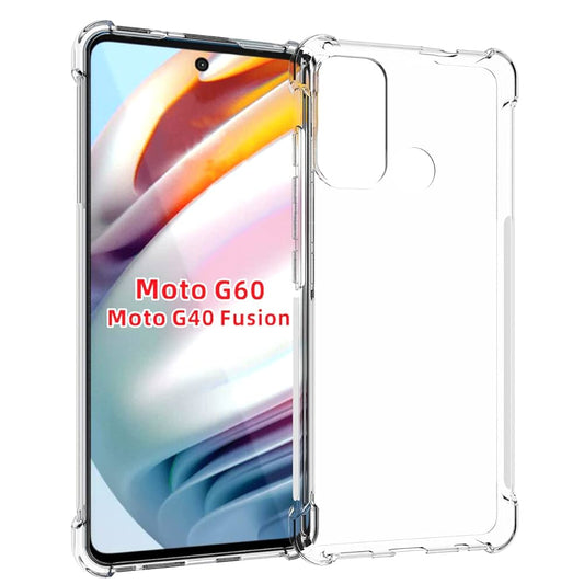 Transparent Anti Burst Phone Case for Motorola G60 / G40 FUSION