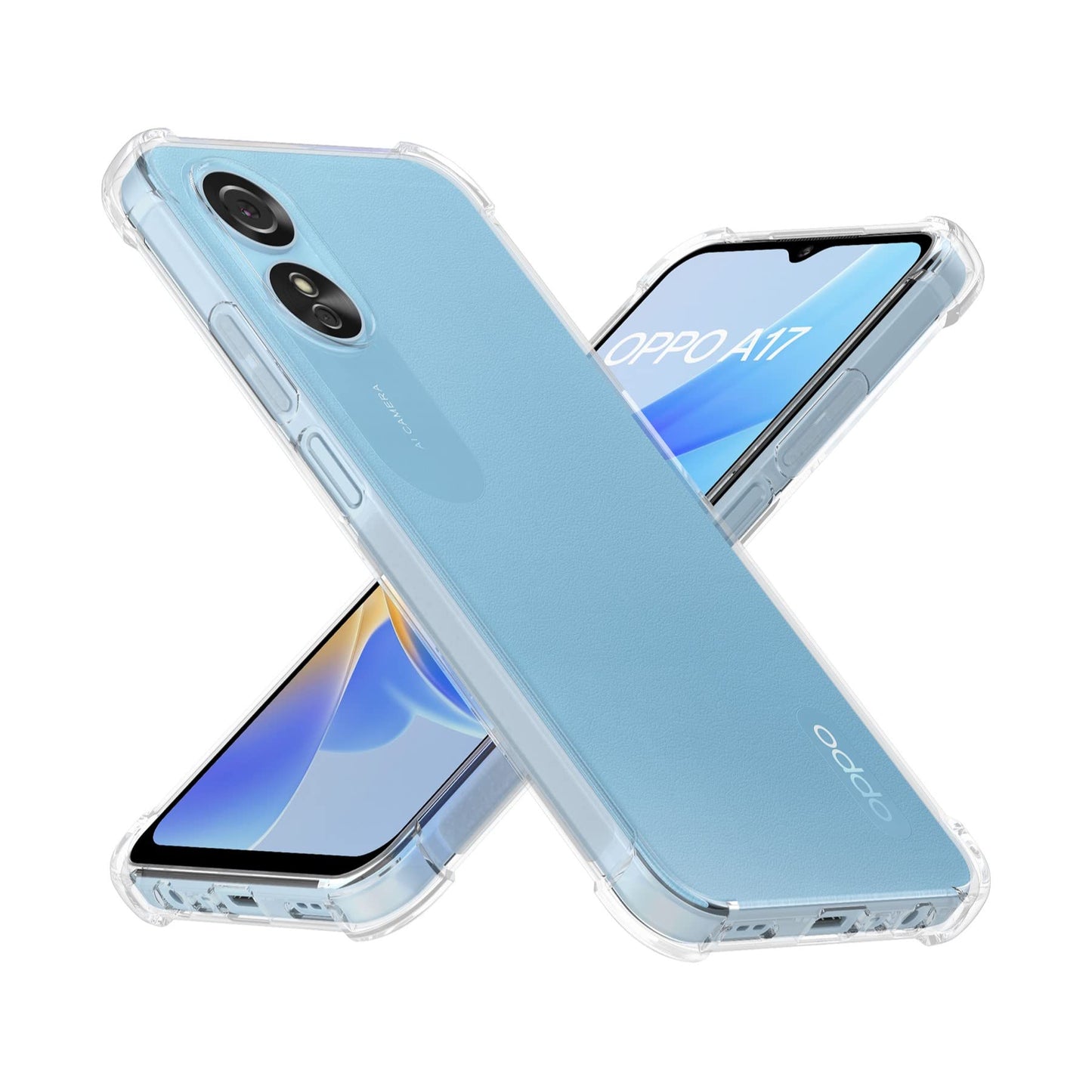 Transparent Anti Burst Phone Case for OPPO A17/A17K